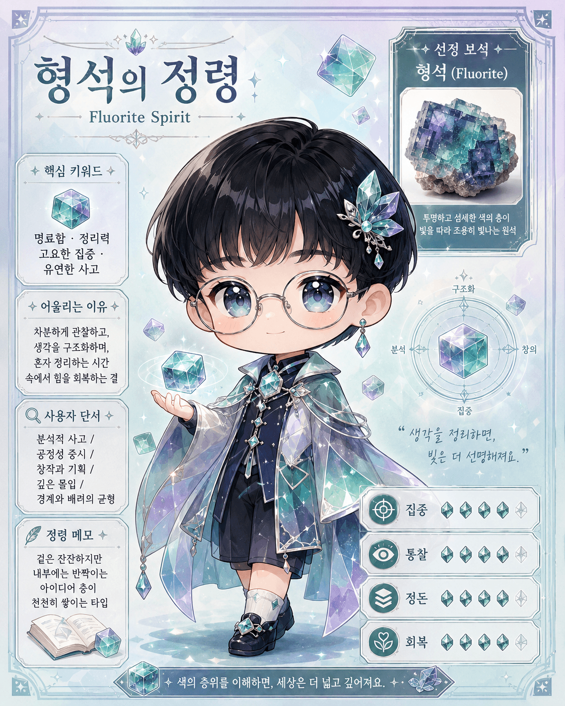 보석의 정령(사진 사용) 생성 예시 1